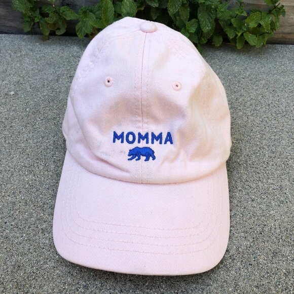 STATE OF MINE Momma Bear Dad Hat Women's Baseball Cap Pink Adjustable - Picture 1 of 7